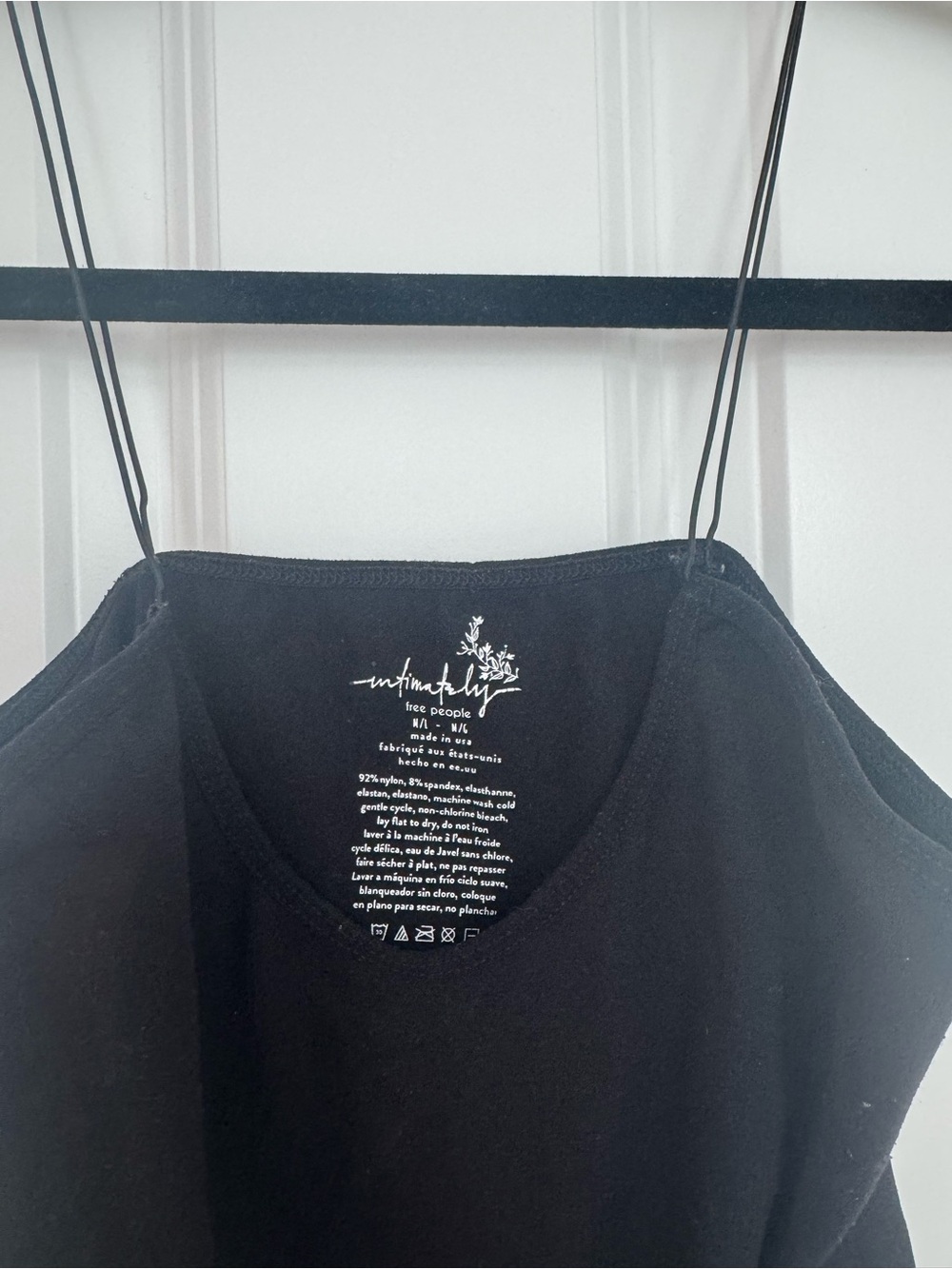 Free People Black Intimately FP Crop Camisole M/L - Picture 3 of 4